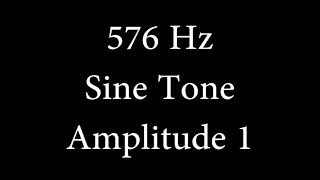 576 Hz Sine Tone Amplitude 1