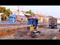 Perfectly Dump Truck 10 Ton Working With Bulldozer D4C Smoothly For Road Widening Project