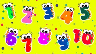 Ten Little Numbers Jumping on the bed | Learn to count | Songs for KIDS | Best Toddler Learning