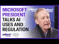 Microsoft Vice Chair President discusses the future of AI and regulation