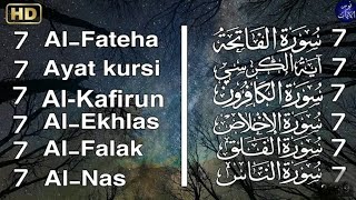 7 Times Surah Fatiha, Ayatul Kursi, Kafiron, Ikhlas, Falaq, Naas