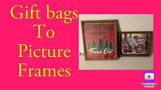 Dollar Tree Gift Bag Picture Frames