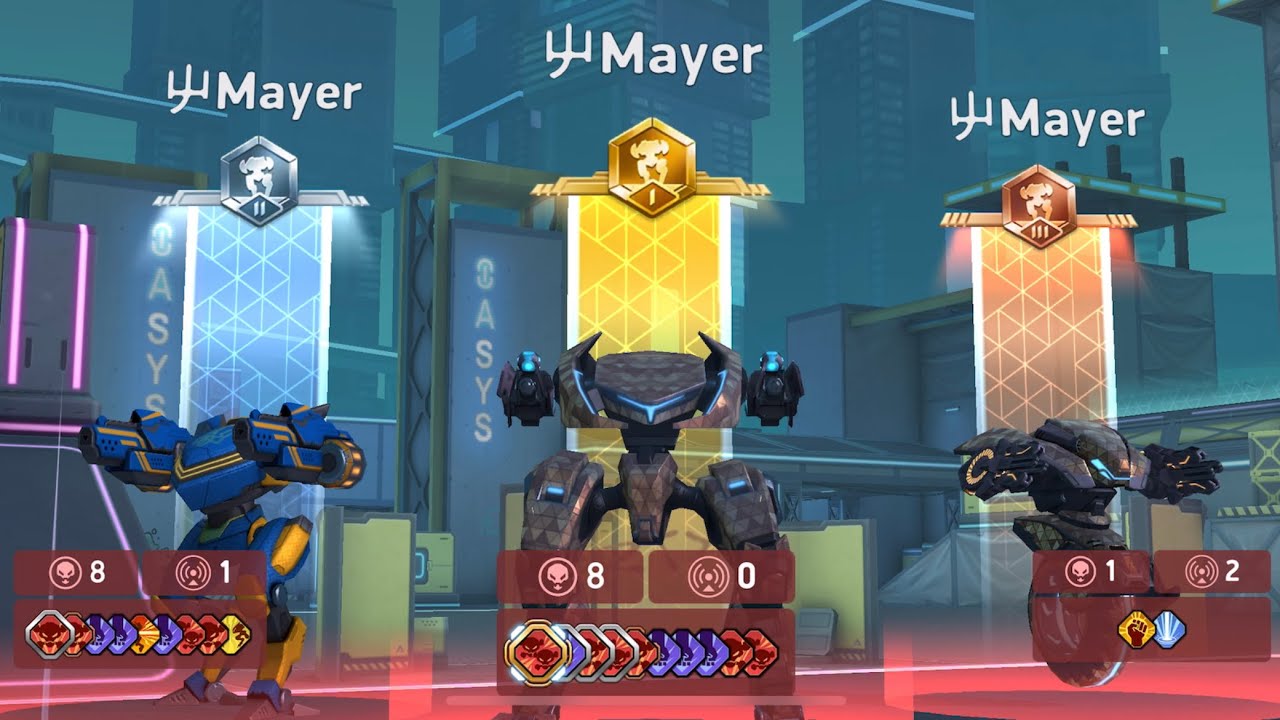 Great Battle Vs 屮 Mayer | Mech Arena - YouTube