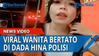 Viral Wanita Bertato di Dada Hina Polisi, Marah Saat Makan Ada Razia Covid-19