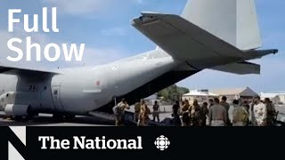 CBC News: The National | Sudan evacuations, Passenger rights, Emma Busse