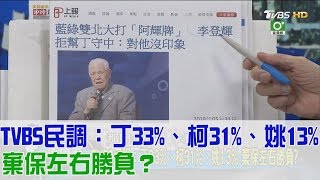 【完整版下集】TVBS民調：丁守中33%、柯文哲31%、姚文智13%！棄保左右勝負？少康戰情室 20180601