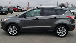 2015 FORD ESCAPE TITANIUM 4WD ECOBOOST MAGNETIC GRAY WALKAROUND SOLD! 9J138A