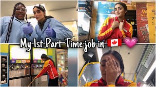 My First Part-time Job in 🇨🇦-1 month baad VLOG🥲-My Busy Routine VLOG 🇵🇰✈️🇨🇦