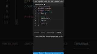 Input string containing spaces | C++