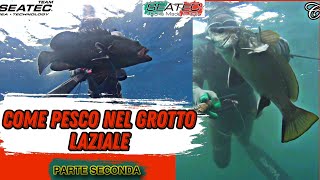 PESCASUB SEATEC- Come pesco nel GROTTO LAZIALE (parte seconda)| SPEARFISHING SEATEC|