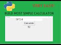 build simple calculator with tkinter python