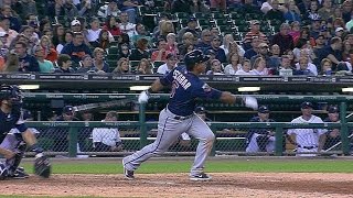 MIN@DET: Escobar drills a three-run home run to left