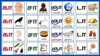 காஙாசா/கா முதல் னா/க்+ஆ=கா/ஆ ஓசை/kaa ngaa chaa/தமிழ் உயிர்மெய்/Uyirmei eluthukkal@Sri Dharanie kids