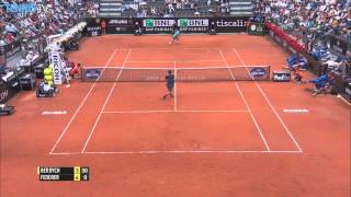 Roger Federer Hot Shot Rome 2015 vs. Tomas Berdych