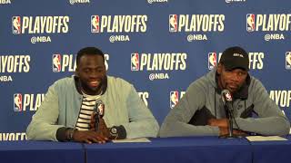 Kevin Durant & Draymond Green Postgame Interview / GS Warriors vs Spurs Game 5