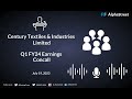 Century Textiles & Industries Limited Q1 FY24 Earnings Concall