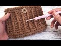 カゴ風ミニポシェットの編み方☆かぎ針編み crochet pochette