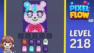 Pixel Flow Level 218 Solution Walkthrough