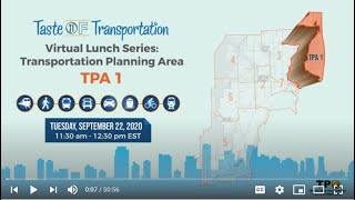 TPA 1 - Taste of Transportation Lunch Series Virtual Outreach