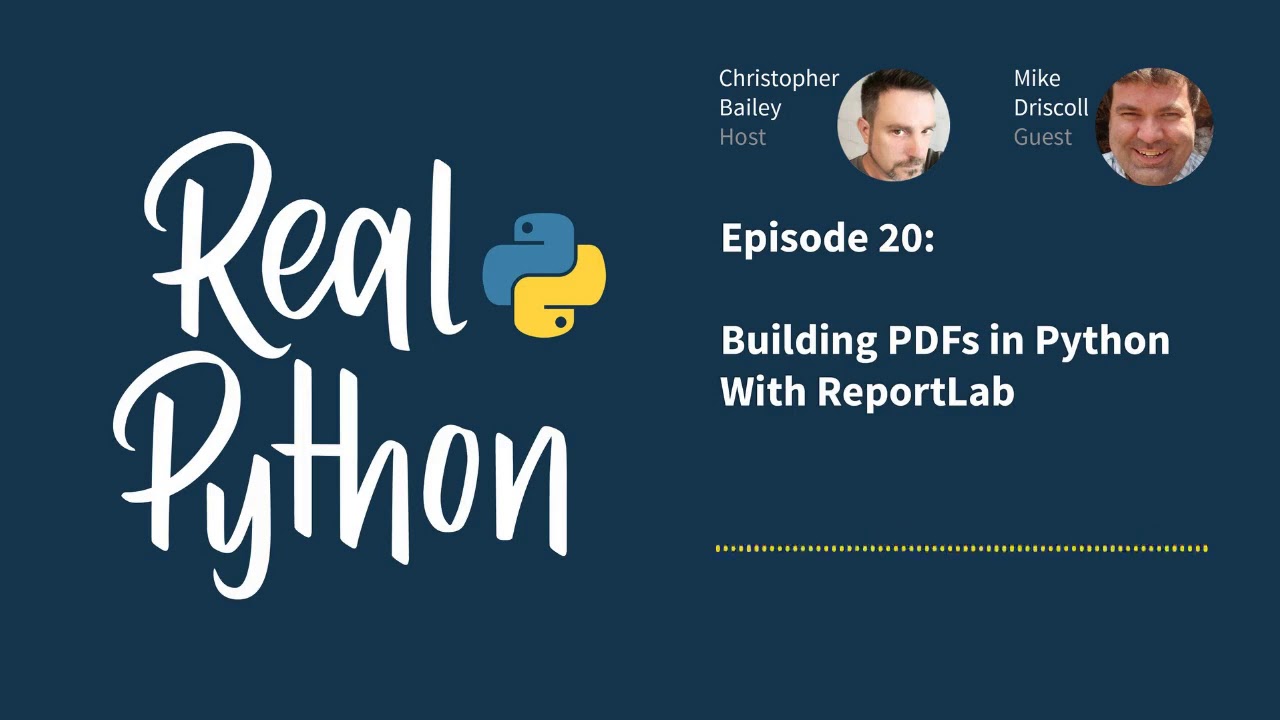 Building Pdfs In Python With Reportlab Building Pdfs In Python With Reportlab
