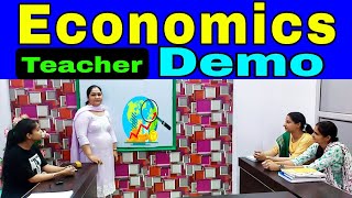 Economics teacher demo | Kvs economics Interview Demo | PD Classes Manoj Sharma