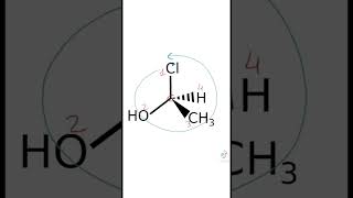 Esercizio sui Centri Chirali in soli 30 secondi #chimicaorganica #centrichirali #stereochimica