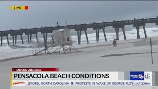 CRISTOBAL: Amanda Devoe 7:50 AM, Pensacola Beach Conditions