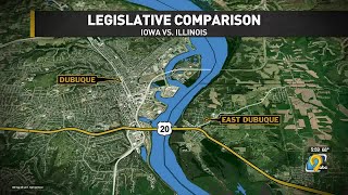 Iowa, Illinois lawmakers go in different directions