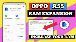 Android 12 ColorOs 12 New Features Added Ram Expansion Oppo A55 / How To use Ram Expansion