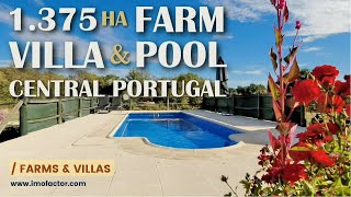 🔆 Fantastic Farm for Sale in Central Portugal with Villa \u0026 Pool | €210000