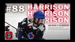 Emily Harrison #88 Ottawa 67s U22 Goal Highlights 23-24