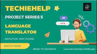 Language Tanslator | Using Python Flask | Web Development | TechieHelp #project 5