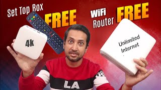 How to get FREE WiFi Router (Unlimited Internet) \u0026 FREE Set Top Box (Android TV Box)