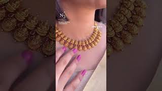 😘👌ಬರಿ 18 ಗ್ರಾಮಲ್ಲಿ ಡಬಲ್ ಸ್ಟೆಪ್ ಚಿನ್ನದ ನೆಕ್ಲೆಸ್ #antique necklace #goldnecklace #latest #newdesigns