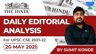 Daily Editorial Analysis from the Hindu | UPSC CSE/IAS | Sumit Konde | 20 May 2021