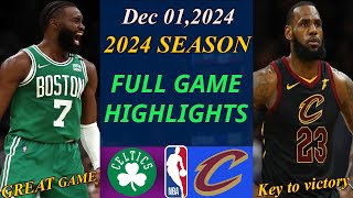 Boston Celtics vs Cleveland Cavaliers  Full Game 3rd-Qtr Dec 1,2024 | NBA TODAY | NBA Highlights