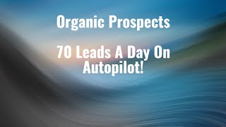 Organic Prospects - 70 Leads A Day On Autopilot!