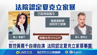 黃嘉千收到保護令! 夏克立需遠離住所300公尺  家暴事實被認定 黃嘉千經紀人:謝謝司法協助｜記者 楊欣怡 王翊軒｜【台灣要聞】20240608｜三立iNEWS