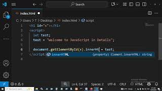 JavaScript Syntax - 06 JavaScript Syntax in Html CSS JavaScript Beginners to Advanced Level