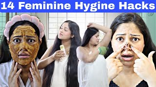 😲14 Personal Feminine Hygine Hacks Full Body Care, Private Parts, Skin, Hair, Underarms, Bright Skin