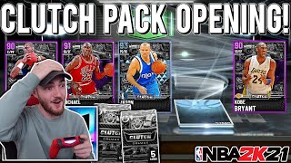 CRAZY *CLUTCH* PACK OPENING! DIAMOND PULL + NEW AMETHYST CARDS! (NBA 2K21 MyTEAM)