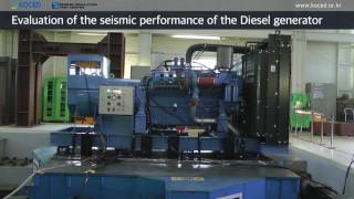 Evaluation of the seismic performance of the Diesel generator