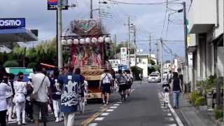 20120916‐1‐5　やわたんまち　おどや裏に向かう神明町の山車.