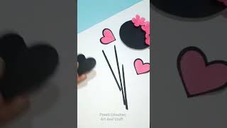 Paper Flower Wall Hanging Craft | Easy Wall Hanging Craft Ideas | Wall Decor Craft Ideas #shorts