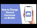 How to Change Discord Username on Mobile 2022