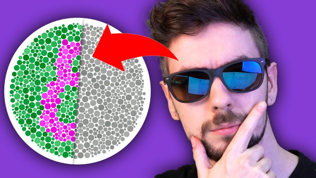 Taking A Colour Blind Test With Colour Blind Glasses - YouTube