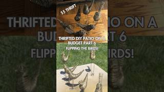 THRIFTED DIY PATIO ON A BUDGET  PART 6 - FLIPPING THE BIRDS