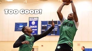 Kyrie Irving Schools Celtics Players 1 on 1! Shows the  Package