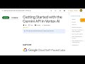 Getting Started with the Gemini API in Vertex AI GSP1209