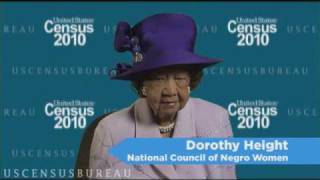 A 2010 Census Message from Dorothy Height